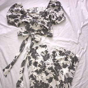 Free people set (crop top and pants)